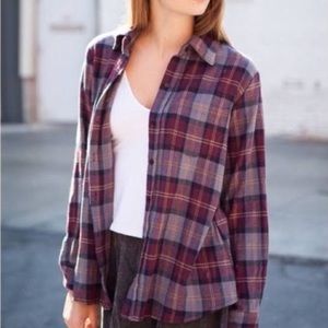 brandy melville maroon wylie flannel